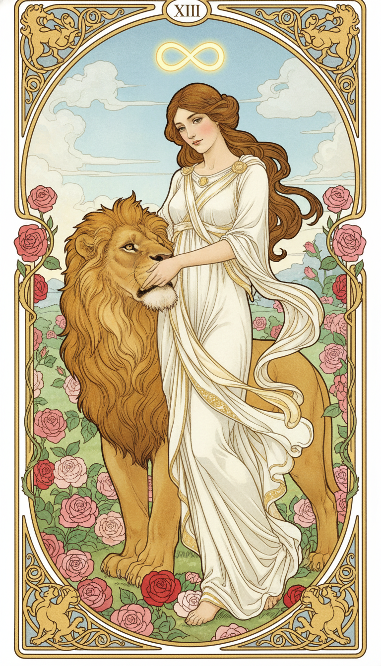 Strength tarot card